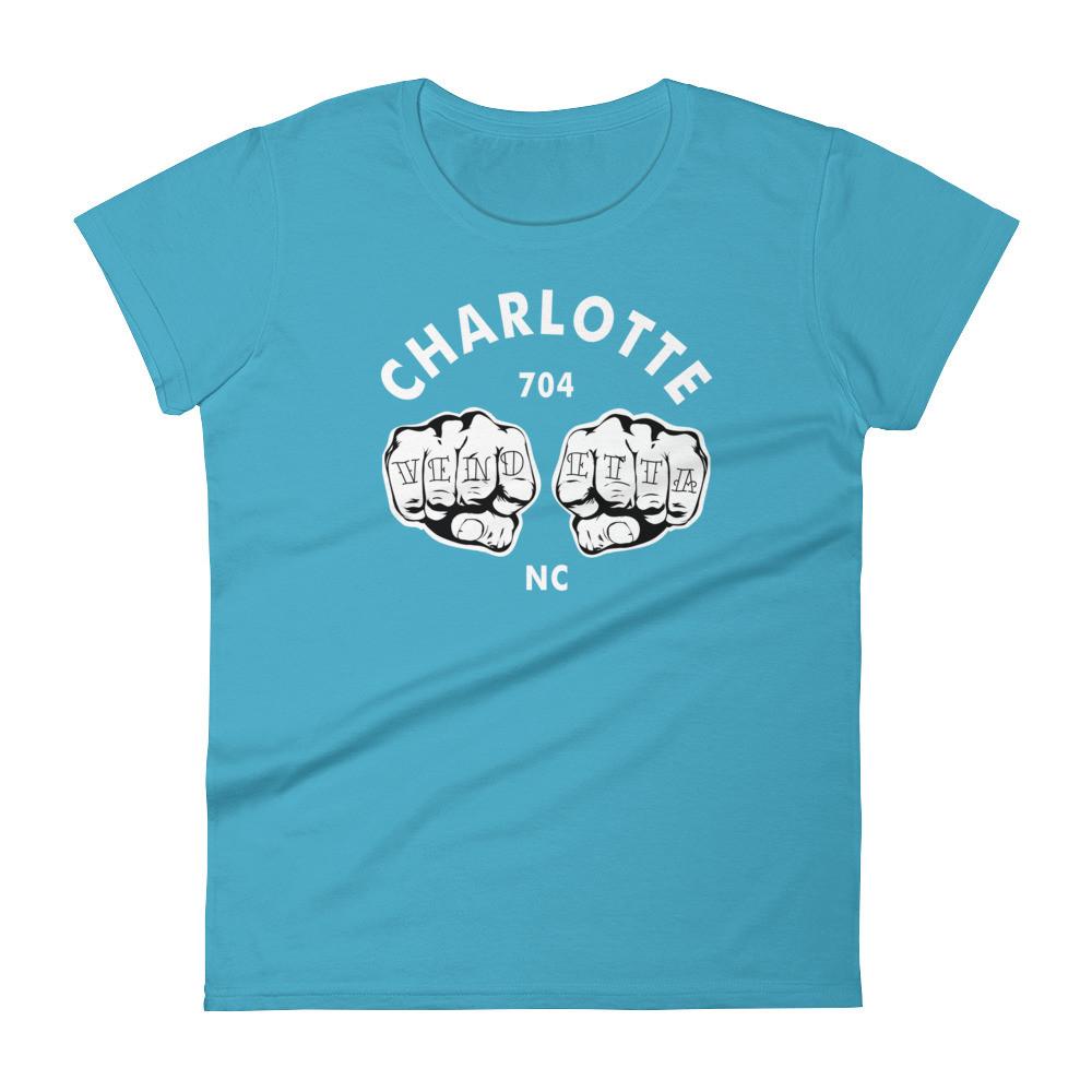 Women's short Charlotte Fists sleeve t-shirt