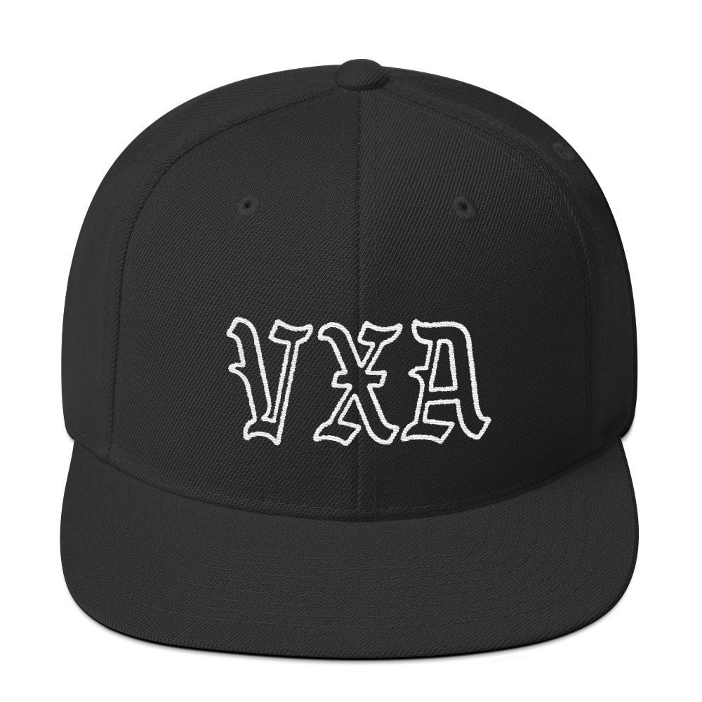VENDETTA ATHLETICS Black Old School -Snapback Hat