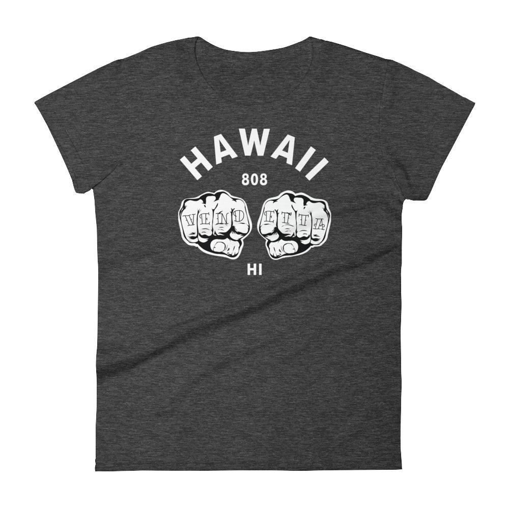 Women's short sleeve hawaii fists t-shirt